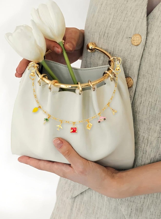 HolidayQbee Lemon Bag Charms Keychain Wristlet Trendy Purse Car Charms Keychain For Women Cute Key Chain Women Fashion Wrist Keychains Accessories Charm Jewelry - Image 3